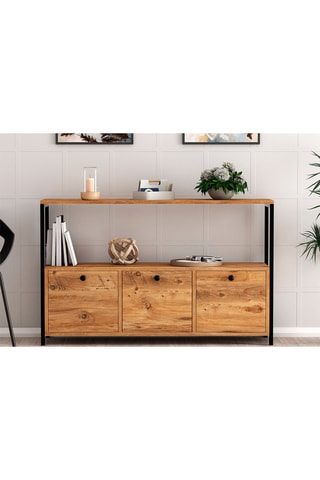Buffet 3 abattants Nero  - 120 x 75 x 30 cm