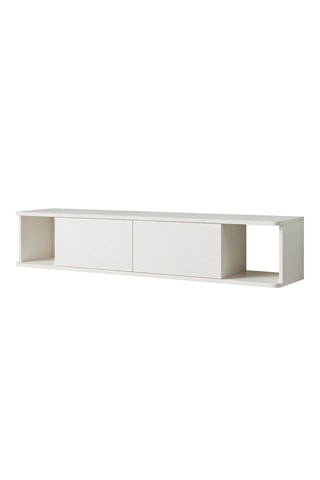Meuble TV 2 abatants - 160 x 29 cm