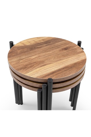 3 tables d'appoint - 45 x 39 cm