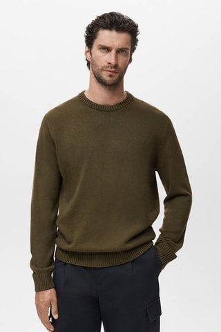 Pull-over en maille fine - Vert