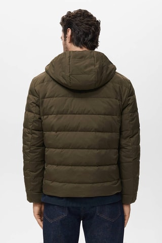Doudoune format compact rembourrée de duvet et plumes - Vert
