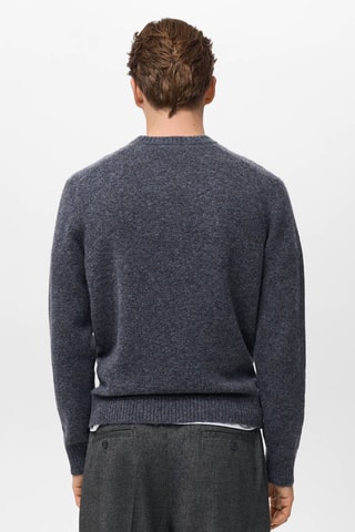 Pull-over laine et alpaga mélangés - Bleu