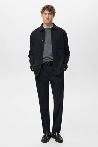 Surchemise flanelle regular-fit - Bleu