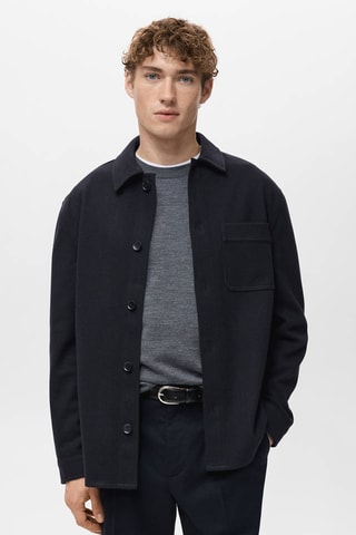 Surchemise flanelle regular-fit - Bleu