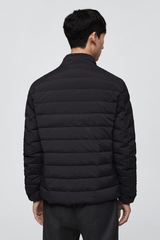 Veste matelassée rembourrage plumes - Gris