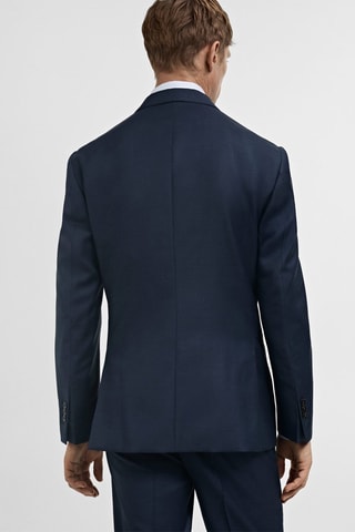 Veste costume Venecia 100 % laine vierge - Bleu