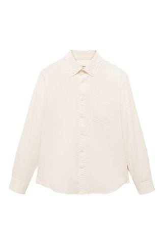 Chemise velours milleraies classic-fit - Blanc