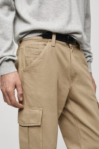 Jean cargo straight-fit - Kaki