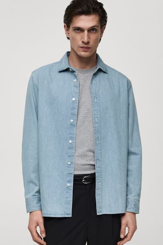 Chemise en jean regular-fit - Bleu
