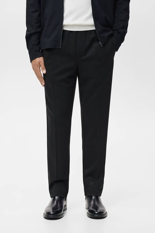 Jogging Lyocell taille élastique - Noir