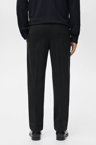 Jogging Lyocell taille élastique - Noir