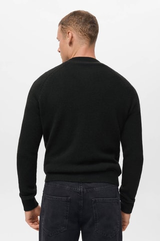 Pull en maille 100% laine italienne - Noir