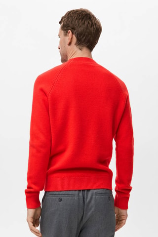 Pull en maille 100% laine italienne - Rouge