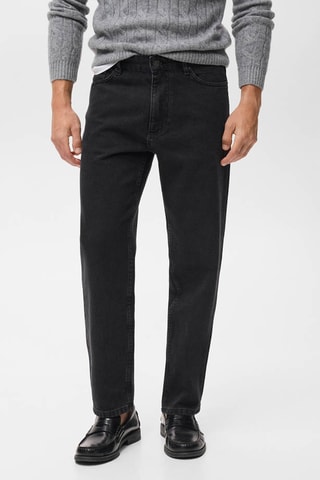 Jeans Sammy kort chinomodel - Zwart
