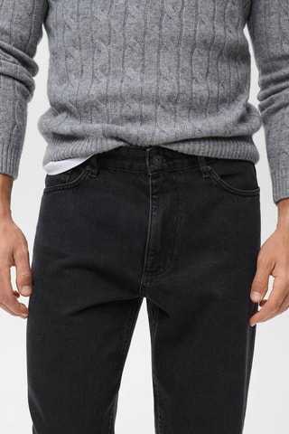 Jeans Sammy kort chinomodel - Zwart