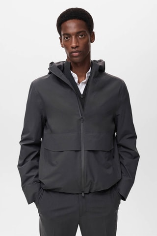 Veste à capuche résistante à l'eau - Vert