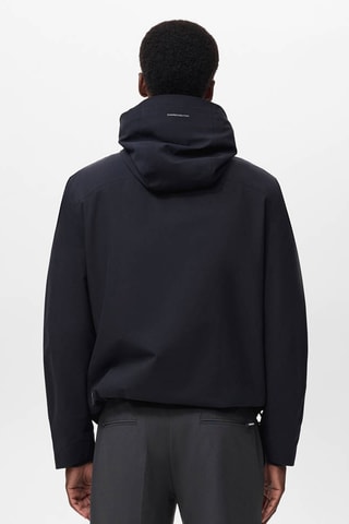 Veste à capuche résistante à l'eau - Bleu