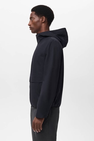 Veste à capuche résistante à l'eau - Bleu