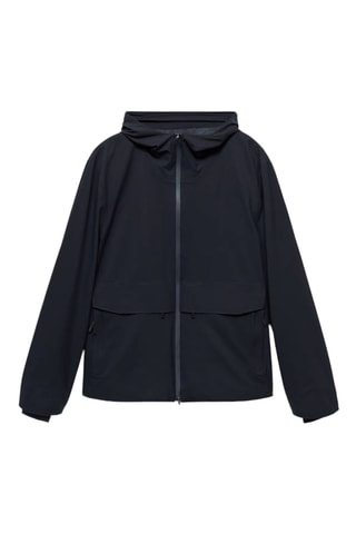 Veste à capuche résistante à l'eau - Bleu