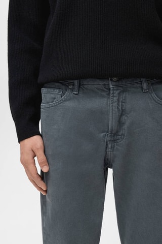 Jean Ben cropped tapered-fit - Gris