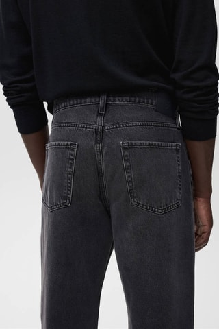 Jean Moby straight-fit délavé foncé - Gris