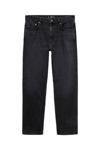 Jean Moby straight-fit délavé foncé - Gris