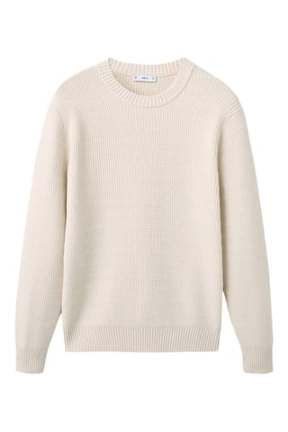Pull-over maille structure - Blanc