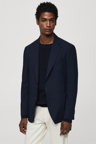 Veste de costume slim fit - Bleu