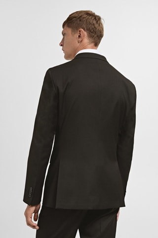 Veste costume slim-fit tissu comfort stretch - Marron