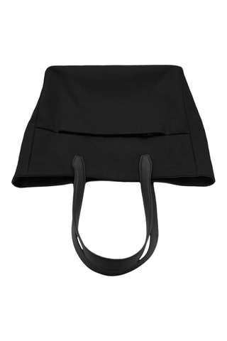 Sac cabas en coton avec poche - Noir