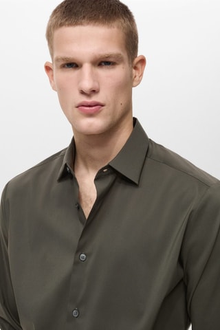 Chemise comfort stretch non-iron - Vert