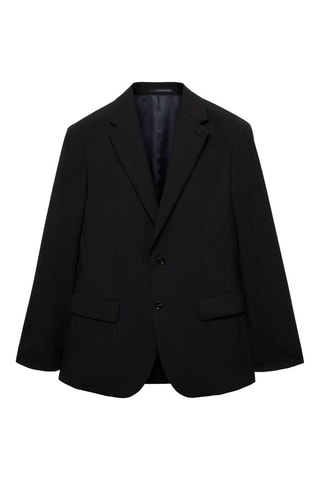 Veste costume slim-fit 100 % laine vierge - Gris