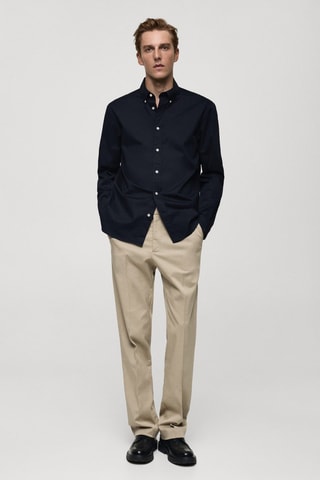 Chemise regular fit coton - Bleu