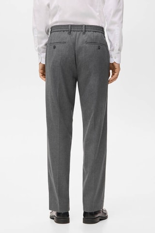 Pantalon droit fluide - Gris
