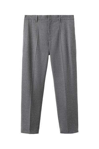 Pantalon droit fluide - Gris