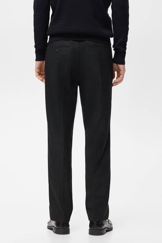 Pantalon droit fluide - Noir