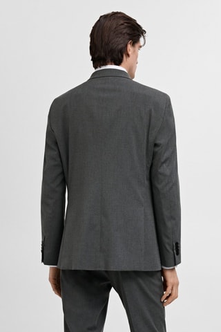 Veste de costume Monaco croisée slim-fit - Gris