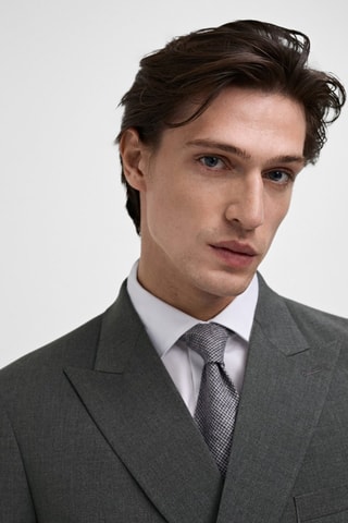 Veste de costume Monaco croisée slim-fit - Gris