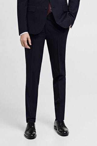 Pantalon costume Turín 100 % laine - Bleu