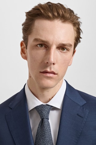 Veste costume Venecia 100 % laine vierge - Bleu