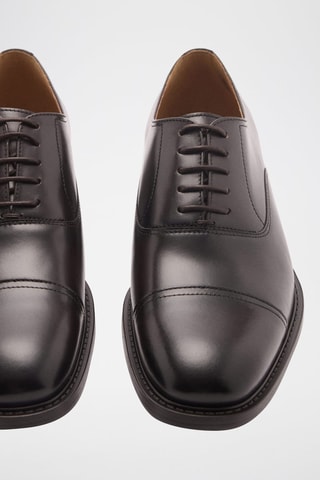Chaussures style richelieus cuir - Marron