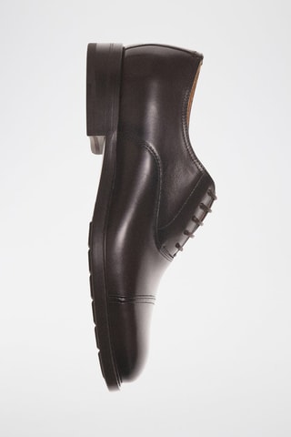 Chaussures style richelieus cuir - Marron