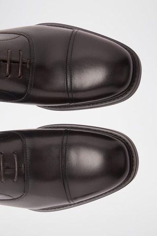 Chaussures style richelieus cuir - Marron