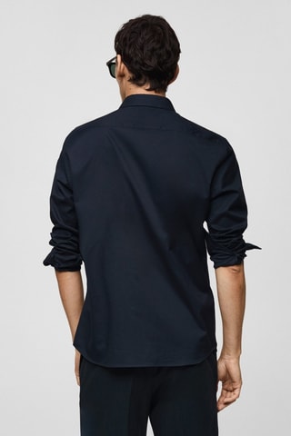Chemise 100 % coton twill regular-fit - Bleu