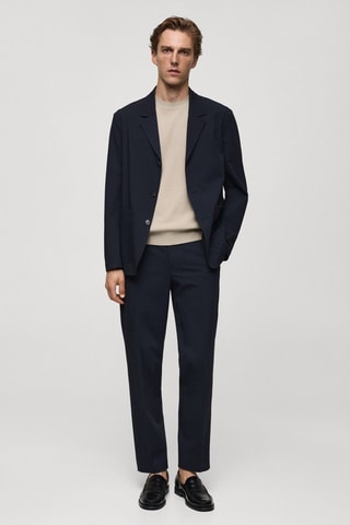 Veste slim-fit poches - Bleu