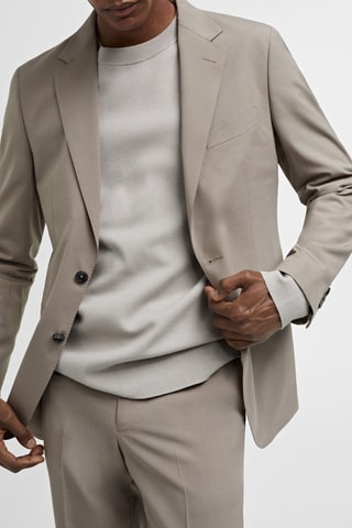 Veste costume laine slim-fit - Gris