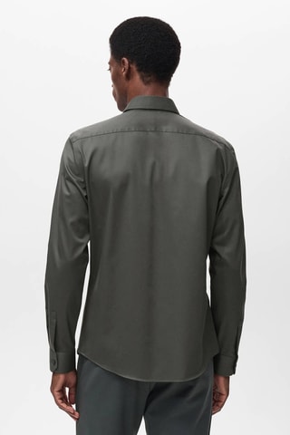 Chemise comfort stretch non-iron - Kaki