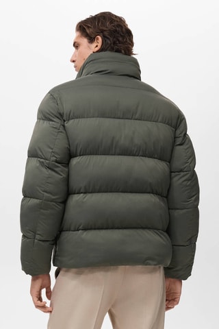 Anorak court matelassé déperlant - Vert