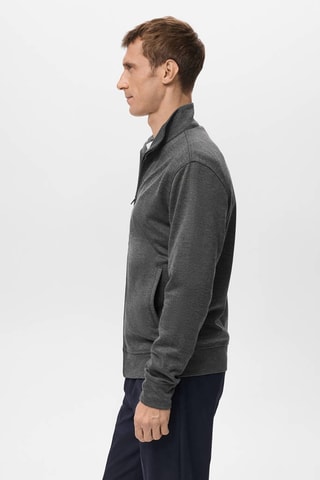 Sweat zip coupe normale - Gris