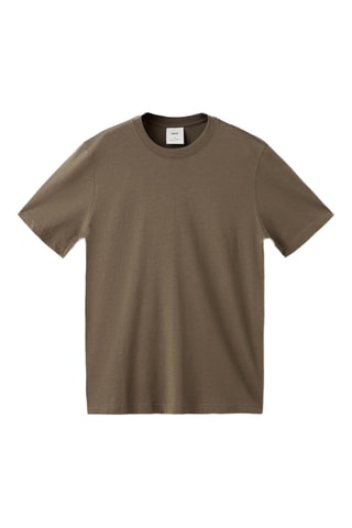 T-shirt slim-fit 100% coton - Marron